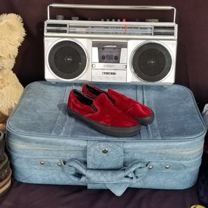 COPY - Van's Slip Ons Red Velvet Womens Size 6.5/…